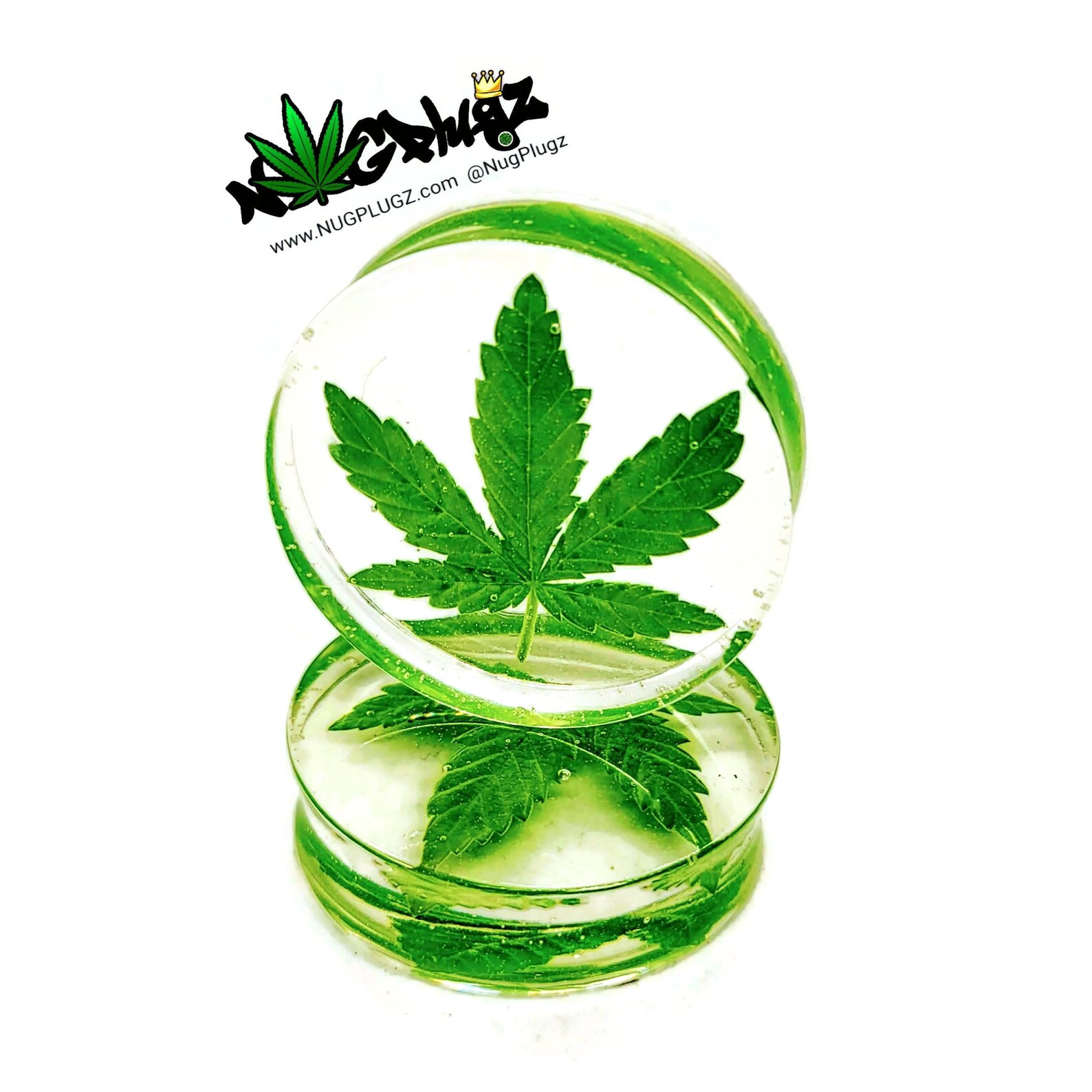 Sugar Leaf NUG PLUGZ Real Cannabis Plugs Weed Gauges Etsy