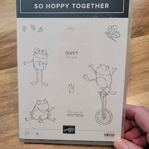Stampin&#39; Up! Retired So Hoppy Together Cling stamp set and coordinating Hop Around Dies from 2019. Lighty used condition.