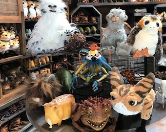 ¡Nuevos juguetes interactivos para puestos de criaturas! - OFERTA LIMITADA de Star Wars Galaxy's Edge (Loth-Cat, Therii, Dianoga, Porg, Kowakian Monkey Lizard, etc.)