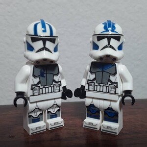 Clone ARC Trooper Custom Aufkleber LEGO Minifiguren Echo, Fives, Jesse, Basic, BF2 2020 ARC Echo