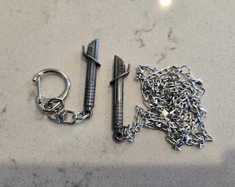 Darksaber Metal Charm Necklace or Keychain