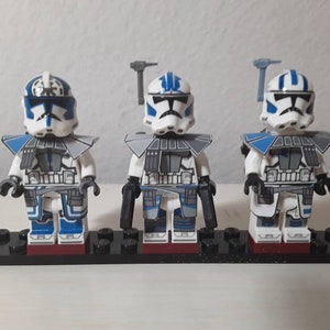 Clone ARC Trooper Custom Aufkleber LEGO Minifiguren Echo, Fives, Jesse, Basic, BF2 Bild 1