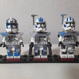 Clone ARC Trooper Custom Aufkleber LEGO Minifiguren Echo, Fives, Jesse, Basic, BF2 Bild 1