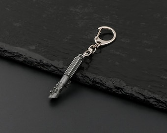 Darth Vader Lightsaber Hilt Metal Charm Necklace or Keychain