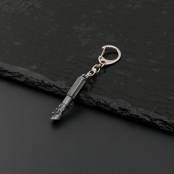 Darth Vader Lightsaber Hilt Metal Charm Necklace or Keychain - Etsy