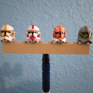 Custom GCC Pad Printed P2 Clone Trooper Helmets- You Pick! - LEGO Minifigure Compatible Accessories