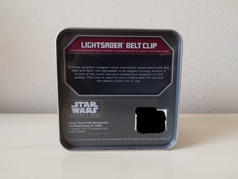 New Lightsaber Belt Clip Star Wars Galaxy's Edge LIMITED Etsy