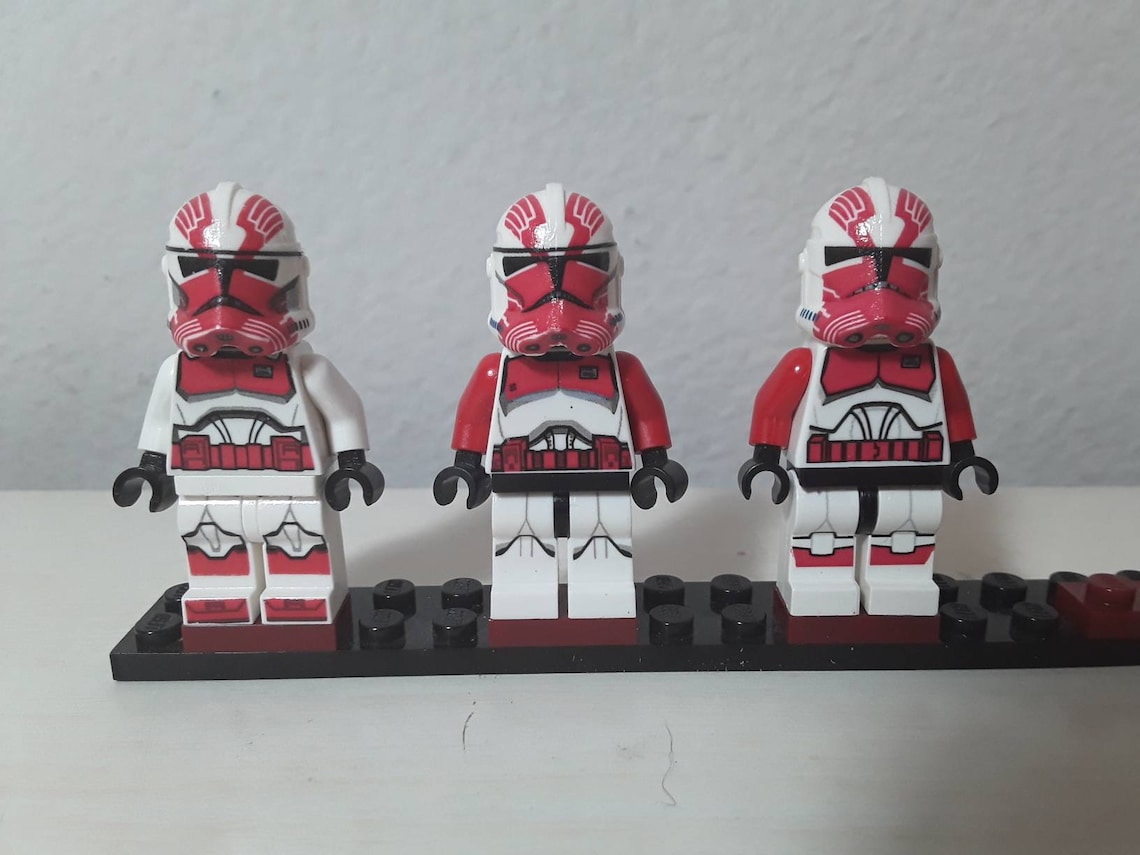 Clone Trooper Custom Decaled LEGO Minifigures Shock 91st Etsy
