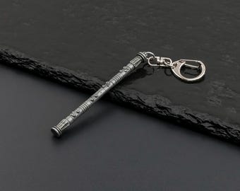 Darth Maul Lightsaber Hilt Metal Charm Necklace or Keychain