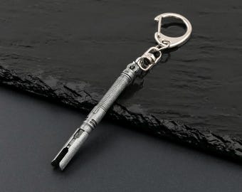 Cal Kestis Lightsaber Hilt Metal Charm Necklace or Keychain