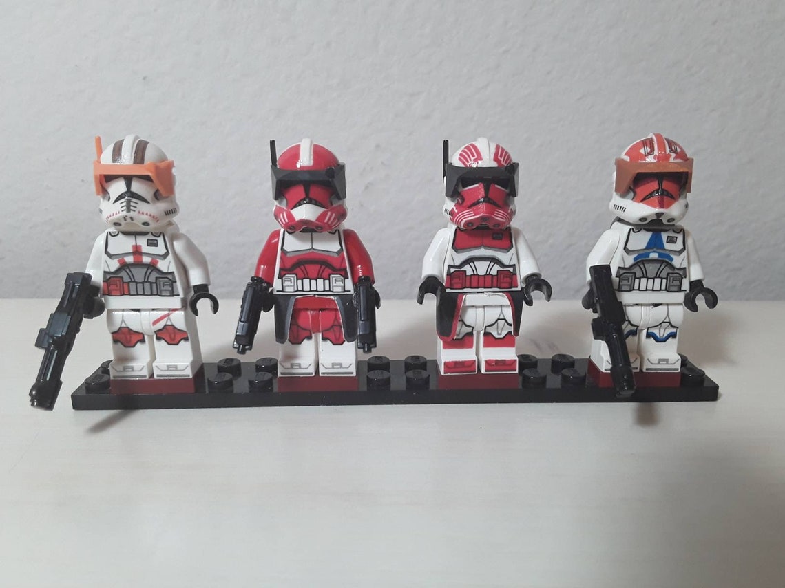 Clone Commander Custom Decaled LEGO Minifigures Type 1 | Etsy