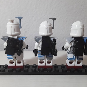 Clone ARC Trooper Custom Aufkleber LEGO Minifiguren Echo, Fives, Jesse, Basic, BF2 Bild 2