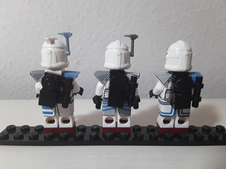 Clone ARC Trooper Custom Aufkleber LEGO Minifiguren Echo, Fives, Jesse, Basic, BF2 Bild 2