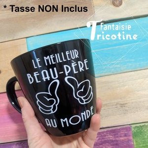 Stickers for glass, cup or cup "The BEST Father-in-law in the WORLD"