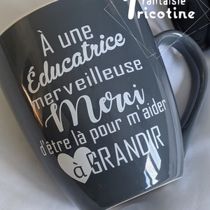 Stickers for glass, cup or bowl ''To a WONDERFUL Educator thank you for being there to help me grow''