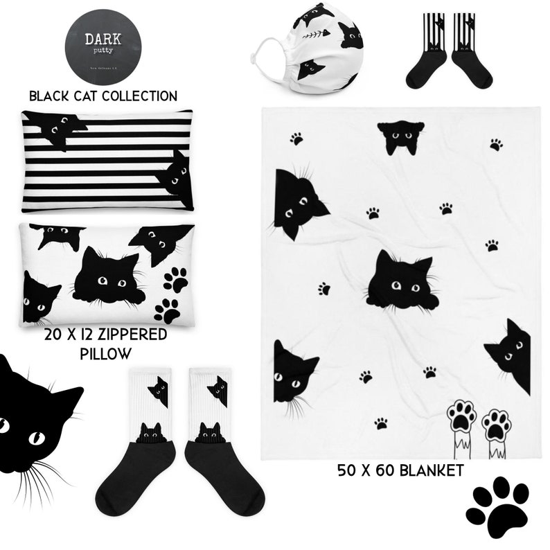 Black /& White Stripe Cat Socks Assorted Sizes