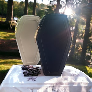 Coffin Shaped Cross-Body Purse - Halloween