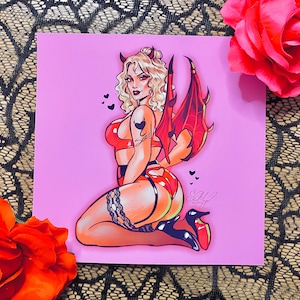 Karen - Pin-up do Diabo do Dia das Bruxas