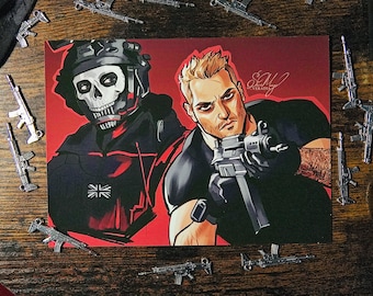 Simon Ghost Riley Print - Etsy Canada