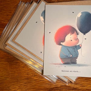 Funny Balloon Boy Birthday Card | Satire | Birthday Card