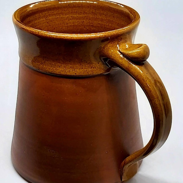 Medieval Tankard Ceramic Mug 20oz Handmade Plain Design Cup For Hot Or Cold Liquids Unique Collectable Gift