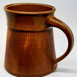 Medieval Tankard Ceramic Mug 13.5oz Handmade Plain Design Cup For Hot Or Cold Liquids Unique Collectable Gift