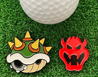 Bowser Inspired Golf Ball Markers -Golf Gift, Golf Accessory, Boyfriend Golf, Husband Golf, Custom Golf, Christmas Gift