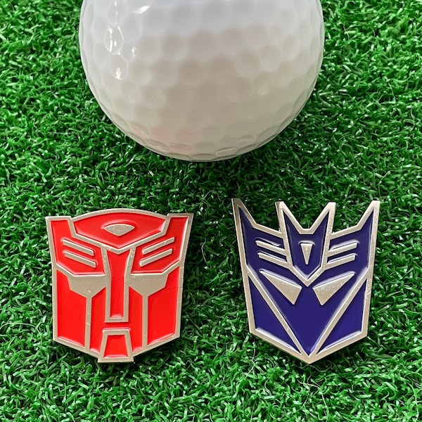 Robots Golf Ball Markers - Golf Gift, Golf Accessory, Boyfriend Golf, Husband Golf, Dad Golf, Golf Gift Idea, Christmas Gift