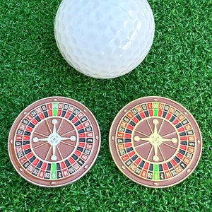 Roulette Wheel Golf Ball Marker - Golf Gift, Golf Accessory, Boyfriend Golf, Husband Golf, Dad Golf, Golf Gift Idea, Christmas Gift