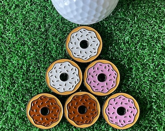 Sprinkled Donuts Golf Ball Markers Pack - Golf Gift, Golf Accessory, Boyfriend Golf, Husband Golf, Custom Golf, Christmas Gift