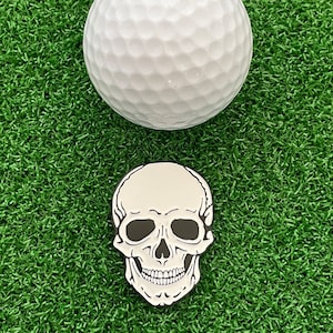 Skull Golf Ball Marker - Golf Gift, Golf Accessory, Fun Golf, Boyfriend Golf, Husband Golf, Golf Gift Idea, Custom Golf, Christmas Gift