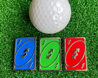 Reverse Putt Card Golf Ball Marker Set - Fun Golf Accessory, Awesome Golf Gift Idea, Boyfriend Golf, Husband Golf, Dad Golf, Christmas Gift