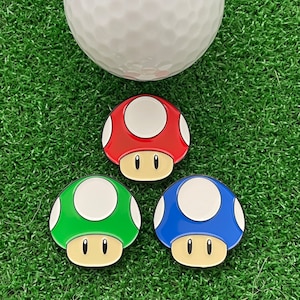 Mushroom Golf Ball Marker Set - Fun Golf Accessory or Awesome Golf Gift Idea, Boyfriend Golf, Husband Golf, Dad Golf, Christmas Gift