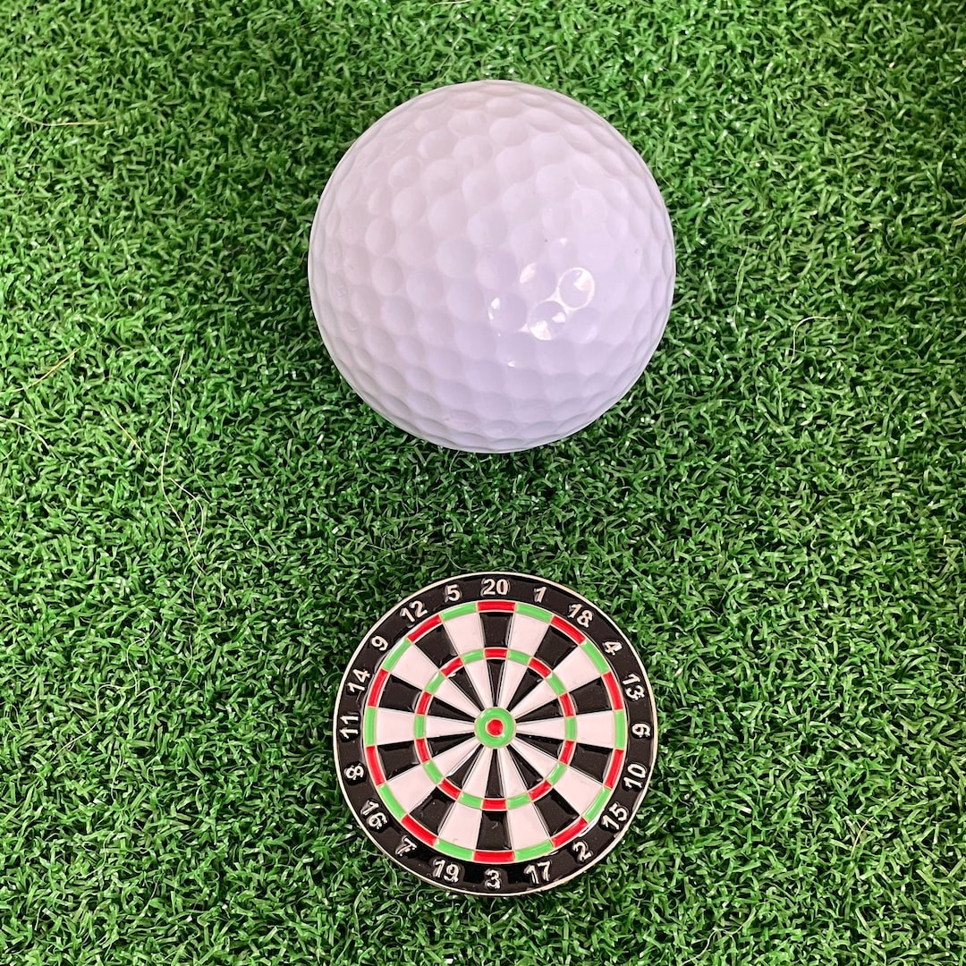 Dartboard Golf Ball Marker Golf Gift, Golf Accessory, Fun Golf