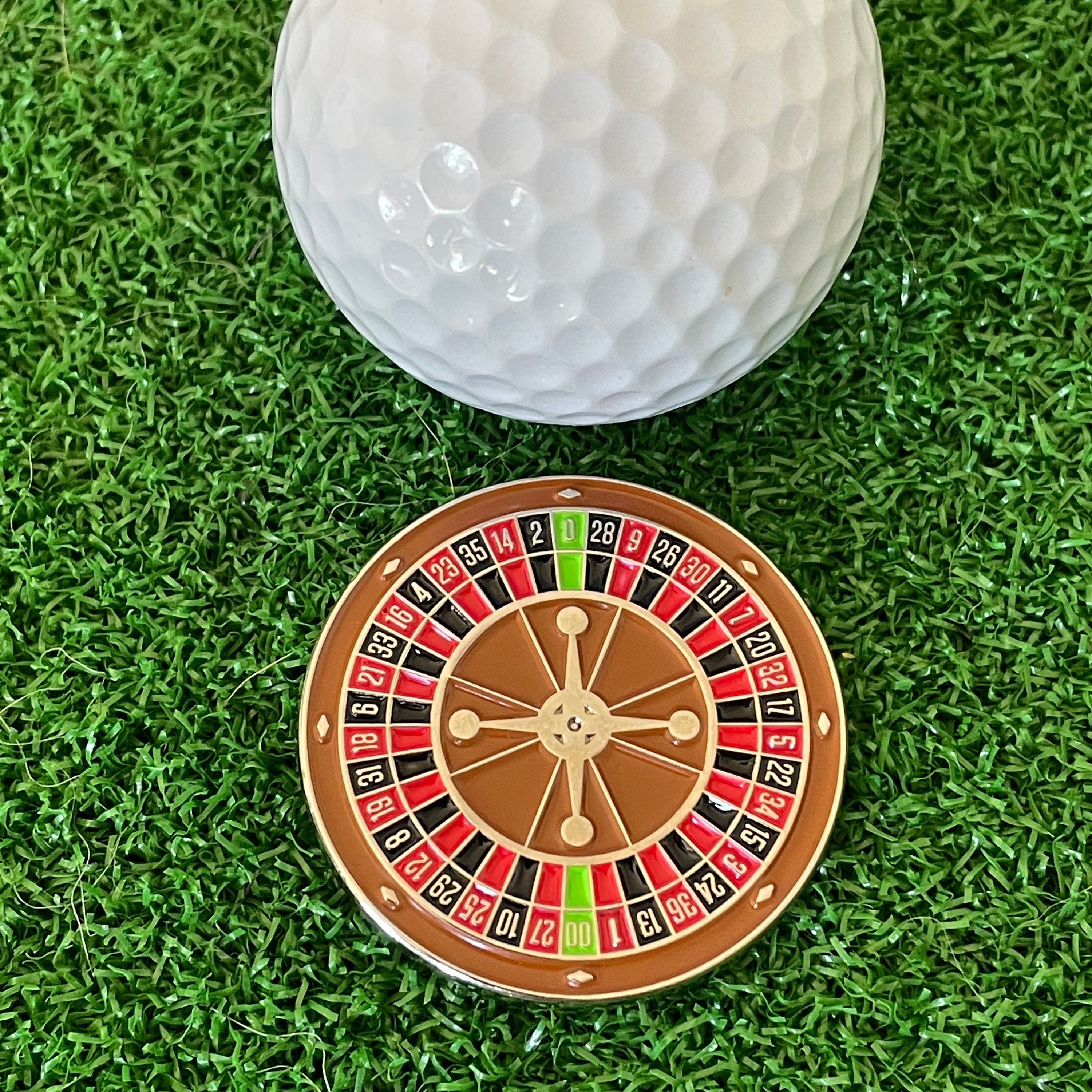 Roulette Wheel Golf Ball Marker Golf Gift Golf Accessory 
