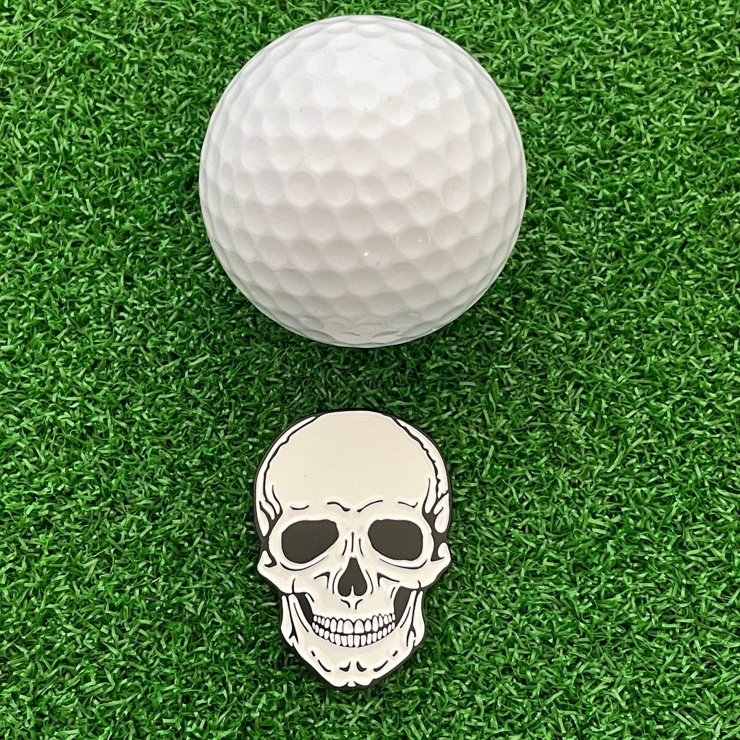 Skull Golf Ball Marker Golf Gift Golf Accessory Fun Golf Etsy