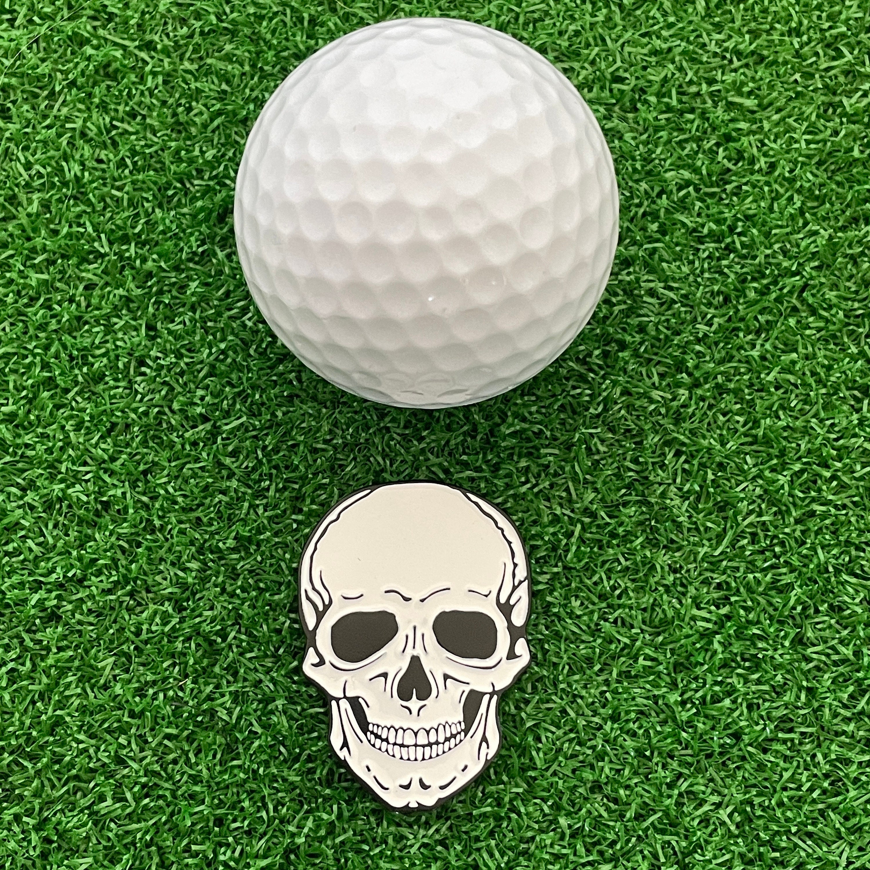 Skull Golf Ball Marker - Golf Gift, Golf Accessory, Fun Golf, Boyfriend Golf, Husband Golf, Golf Gift Idea, Custom Golf, Christmas Gift