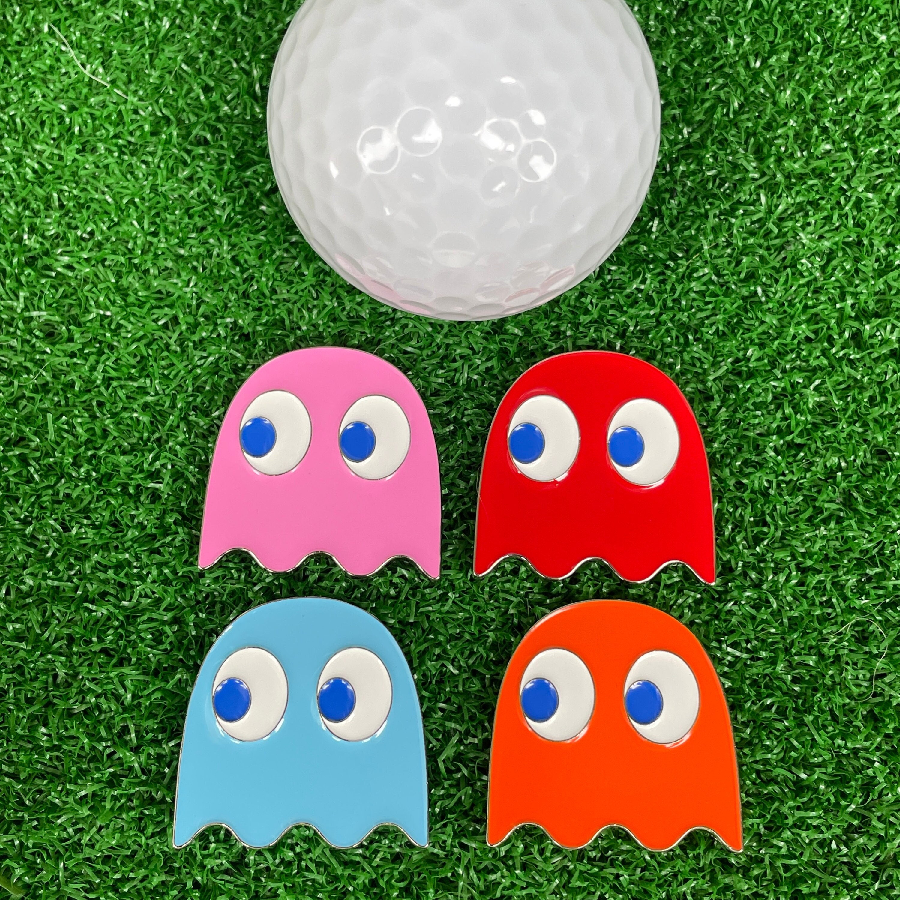 Retro Game Ghost Gang Golf Ball Markers - Golf Gift, Golf