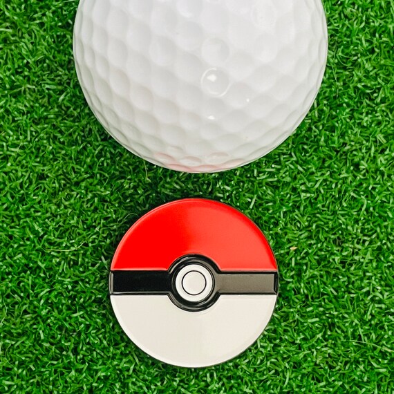 Pokeball Inspired Golf Ball Marker Golf Gift Golf Etsy
