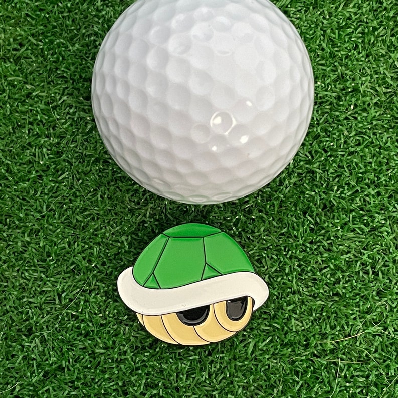 Triple Threat Golf Ball Marker Set Fun Golf Accessory or Awesome Golf Gift Idea, Boyfriend Golf, Husband Golf, Dad Golf, Christmas Gift Green Shell Only