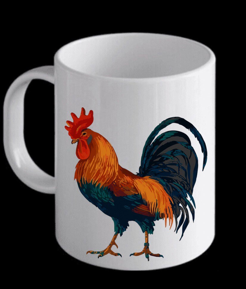 Chicken Rooster personalised Mug gift tor her gift for him Etsy