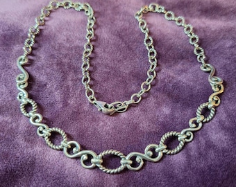 Carolyn Pollack Signature Filigree Scroll Necklace