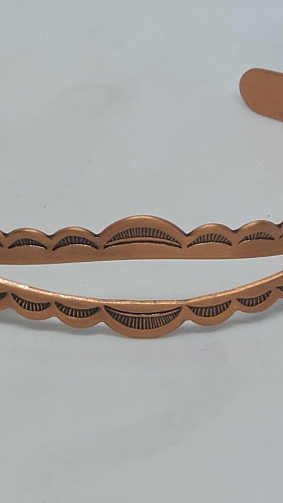 Solid Copper Bangle Bracelet - image 2