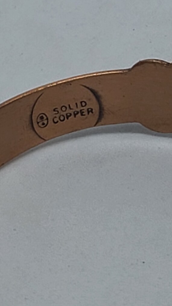Solid Copper Engravable Bangle Bracelet - image 3