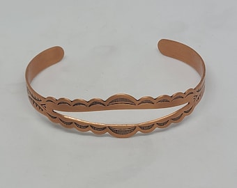 Solid Copper Bangle Bracelet