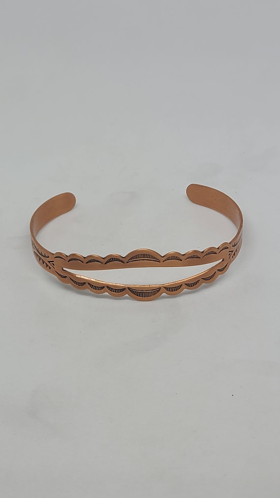 Solid Copper Bangle Bracelet - image 1