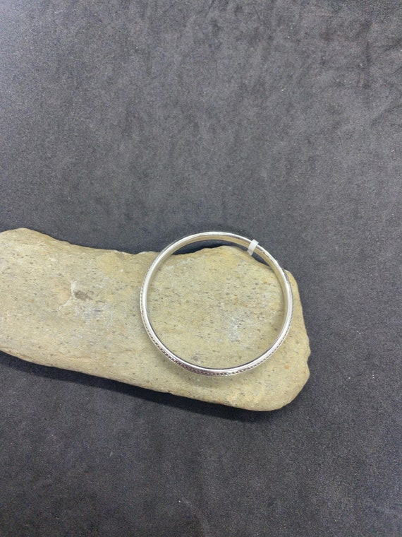 Sterling Silver Childs Bangle Bracelet - image 2