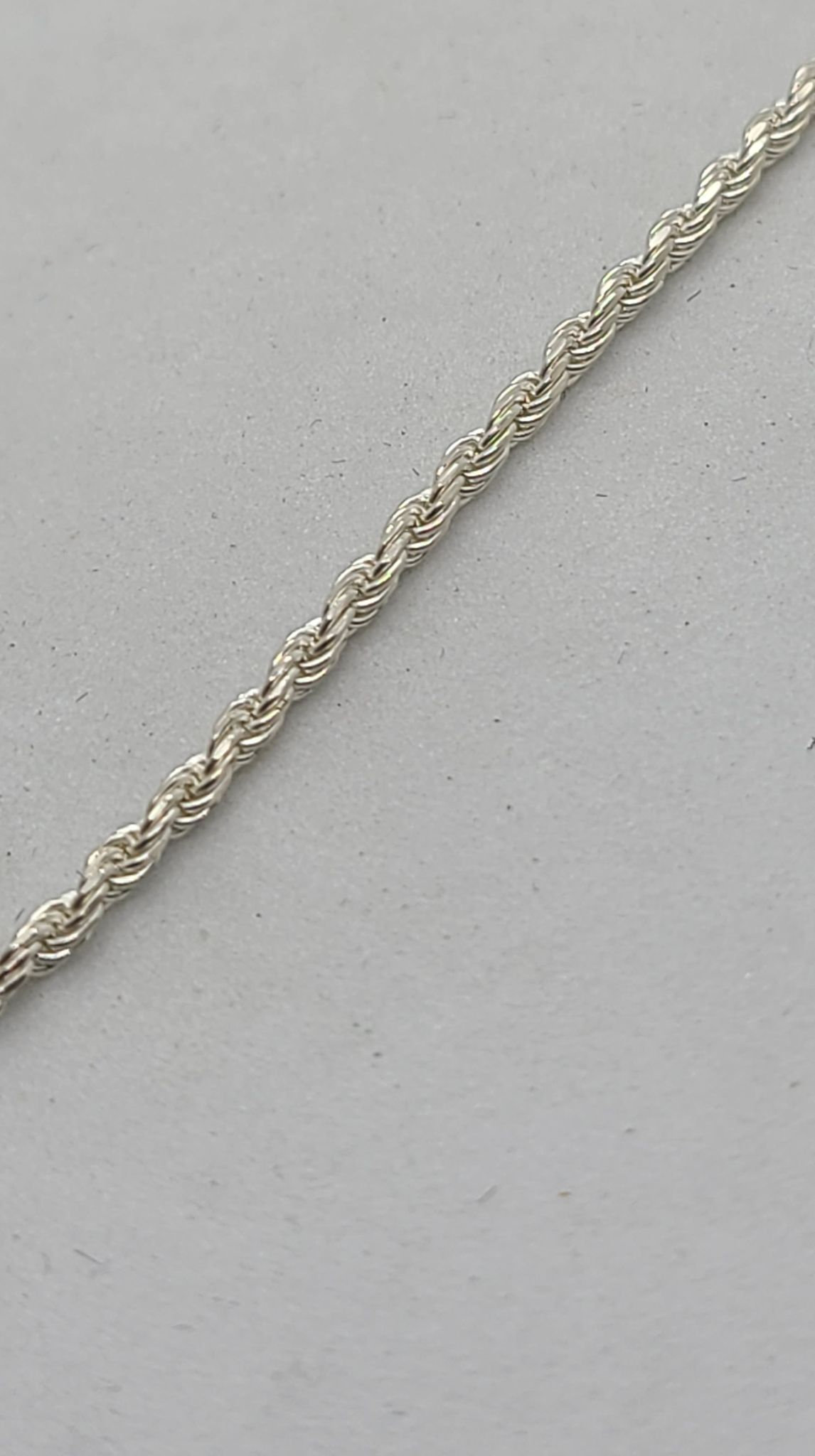 30in Sterling silver Rope chain Etsy