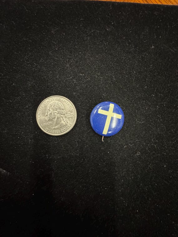Vintage Chaplain Cross Pin