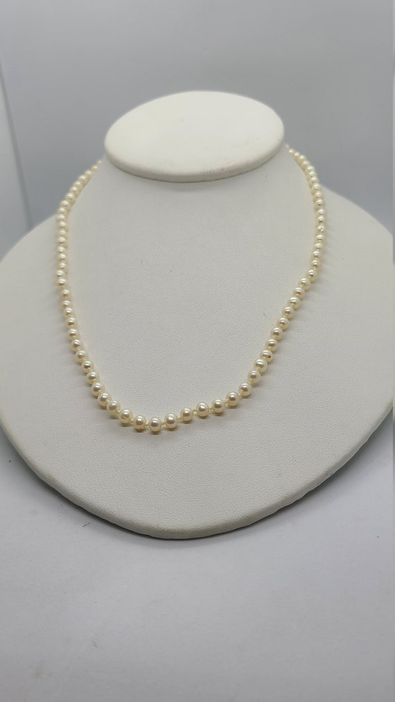 4-5mm Freshwater Pearl 18" Necklace with Sterling 